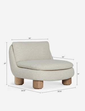 Lozano Accent Chair : Ivory