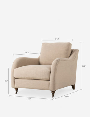 Lynne Accent Chair by Amber Lewis x Four Hands : Ochre