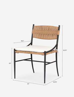 Mae Indoor/ Outdoor Dining Chair by Amber Lewis x Four Hands : Flax