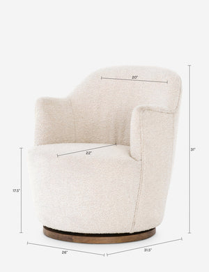 Margie Swivel Chair : Navy