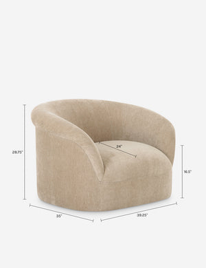 Open Box: McCartney Accent Chair, Taupe