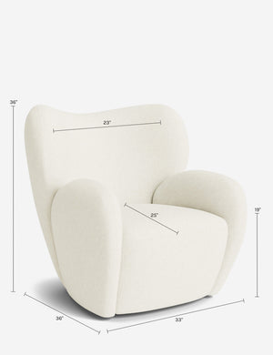 Ovid Swivel Chair by Aimee Song : Taupe Boucle