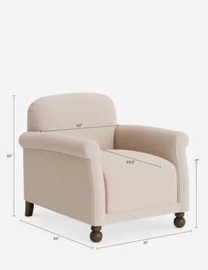 Paley Accent Chair by Heidi Caillier : Natural Stripe