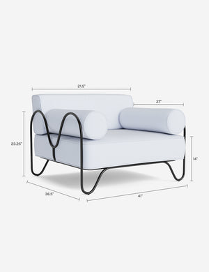 Peggy Outdoor Accent Chair by Sarah Sherman Samuel : Oat Sunbrella Play