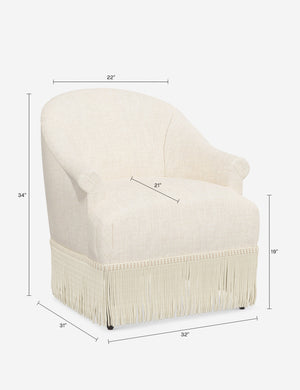 Renaud Accent Chair : Natural Linen