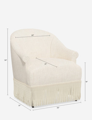 Renaud Accent Chair : Sage Linen