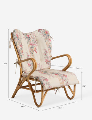 Open Box: Roma Accent Chair, Campden Floral by Heidi Caillier