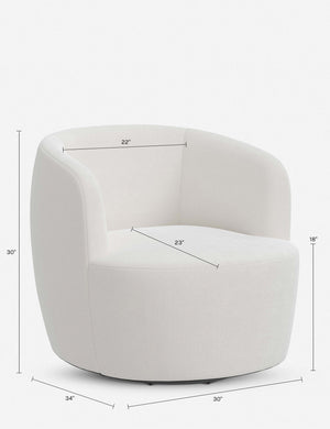 Rue Swivel Chair : Emerald Velvet