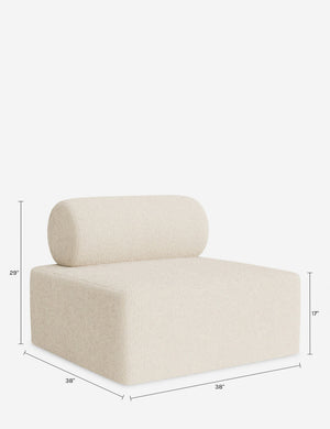 Sloman Modular Armless : Sesame Linen Weave