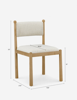 Villetta Dining Chair (Set of 2) by Gillian Segal for Moe's : Stripe