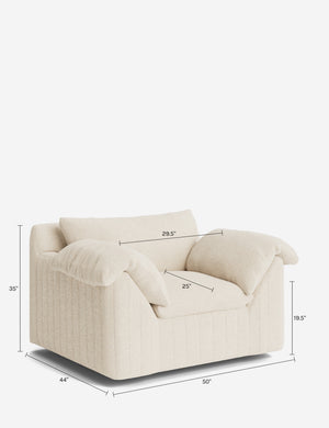 Yucca Swivel Chair by Carly Cushnie : Brie Classic Velvet