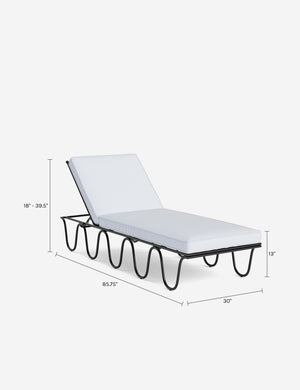 Peggy Outdoor Chaise by Sarah Sherman Samuel : Oat Sunbrella Play