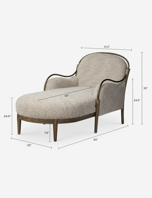 Demi Chaise by Amber Lewis x Four Hands : Stone