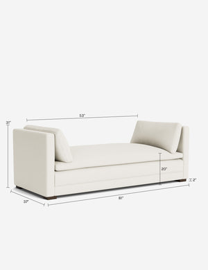 Elvie Chaise : Tan Performance Cotton Weave