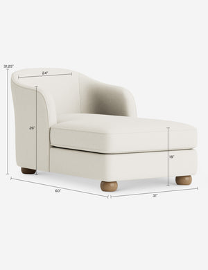Ingmar Chaise by DISC Interiors : Sand Vintage Velvet