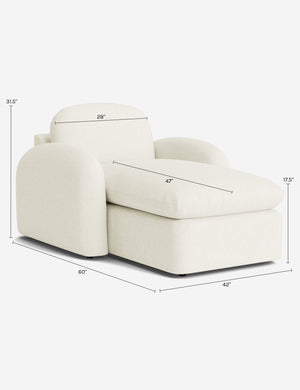 Neve Chaise by Aimee Song : Sage Linen Weave