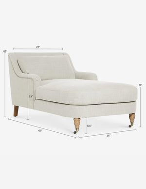 Rivington Chaise by Ginny Macdonald : Apricot Linen