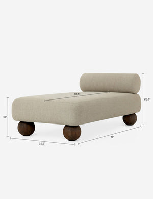 Rumi Outdoor Chaise : Beige