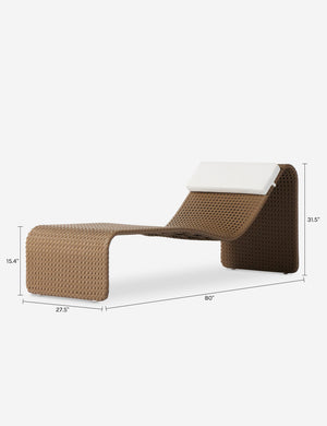 Simi Outdoor Chaise : Gray
