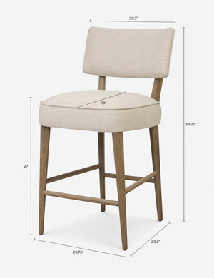 Kisly Counter Stool : Ivory