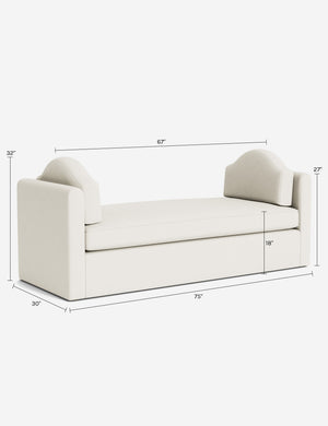 Bernadette Daybed by Sarah Sherman Samuel : Blush Performance Linen