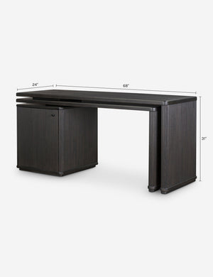 Sisa Rotating Desk : Black