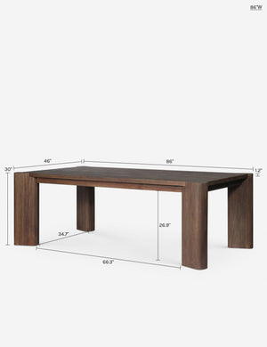 Boone Outdoor Dining Table : Bronze / 86