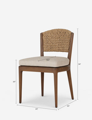 Atti Outdoor Dining Chair : Natural