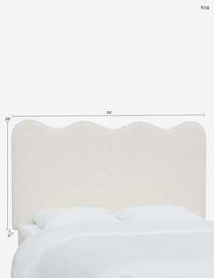 Clementine Headboard : Green Luxe Boucle / Queen