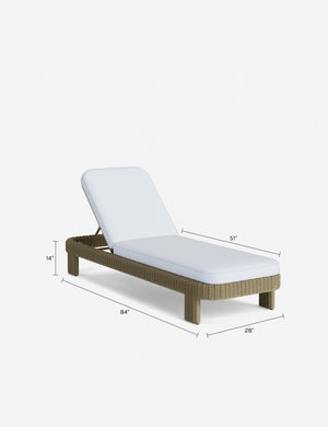 Hadler Outdoor Lounger : Black Tie Perennials Jake Stripe