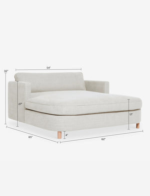 Belmont Media Lounger by Ginny Macdonald : Taupe Boucle