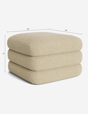 Babs Ottoman by Sarah Sherman Samuel : Brown Basket Boucle