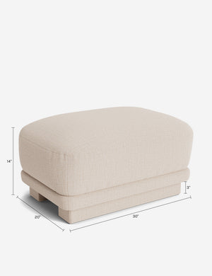 Halata Ottoman by Sarah Sherman Samuel : Apricot Mini Corduroy