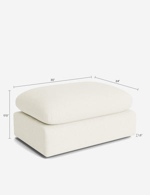 Neve Ottoman by Aimee Song : Balsam Classic Velvet