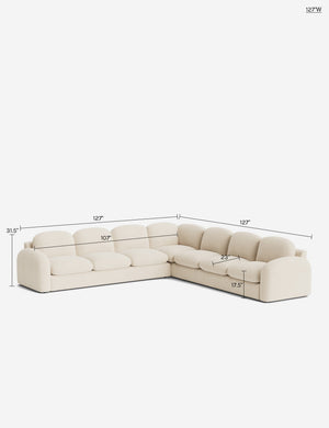 Neve Corner Sectional Sofa by Aimee Song : Balsam Classic Velvet / 127