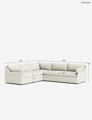 Portola Luxe Depth Slipcover Corner Sectional Sofa : Sage Performance Striated Velvet / Right-Facing