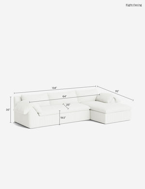 Yucca Chaise Sectional Sofa by Carly Cushnie