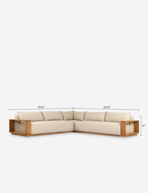Hanbury Outdoor Sectional Sofa : Beige
