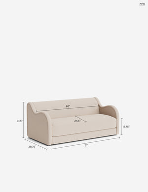 Amsterdam Sofa : Sand Vintage Velvet / 71