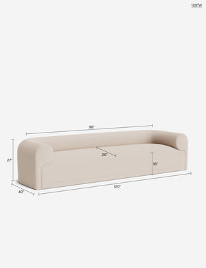 Carson Sofa : Sky Blue Classic Velvet / 103