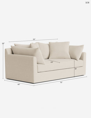 Cashel Sofa : Olive Performance Linen / 108