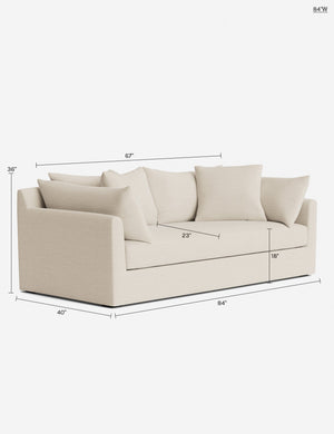 Cashel Sofa : Olive Performance Linen / 108
