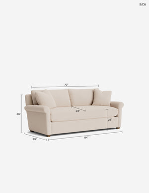 Everdeen Sofa : Army Performance Basketweave / 84
