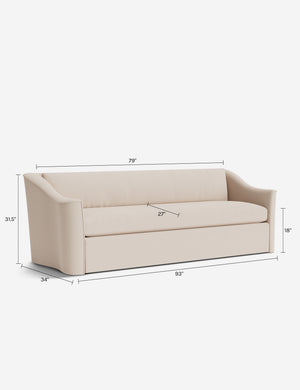 Greda Sofa by Élan Byrd : Rose Vintage Velvet