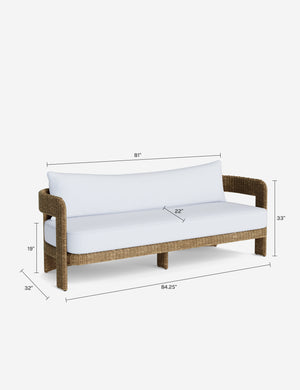 Hadler Outdoor Sofa : Oat Sunbrella Play