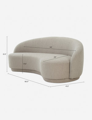Open Box: Imabari Sofa, Oatmeal Boucle