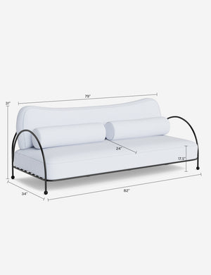 Lanata Outdoor Sofa : Olive Perennials Rough n Rowdy