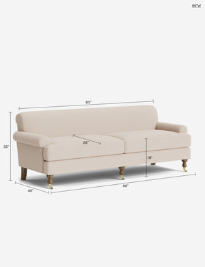 Marsden Sofa by Heidi Caillier : Kemper Plaid Linen by Heidi Caillier / 96