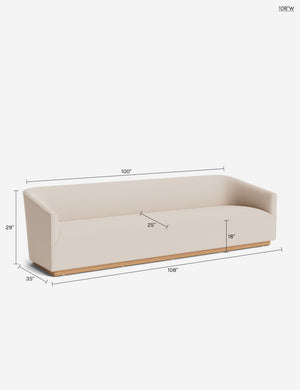 Moorhouse Sofa : Ivory Modern Boucle / 108