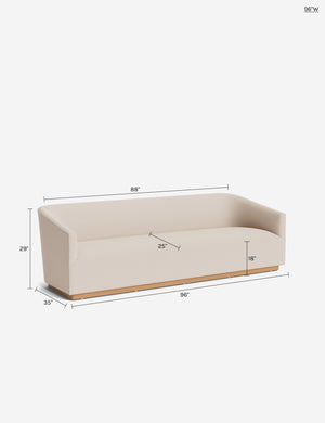 Moorhouse Sofa : Ivory Modern Boucle / 108
